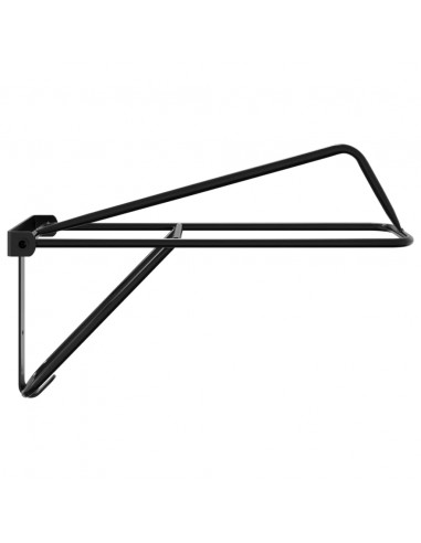 Portasella da Parete Pieghevole Nero in Ferro