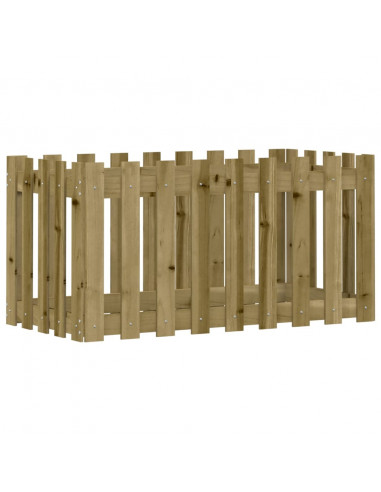 Fioriera Rialzata da Giardino 100x50x50 cm in Pino Impregnato