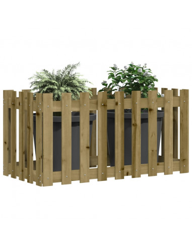 Fioriera Rialzata da Giardino 100x50x50 cm in Pino Impregnato