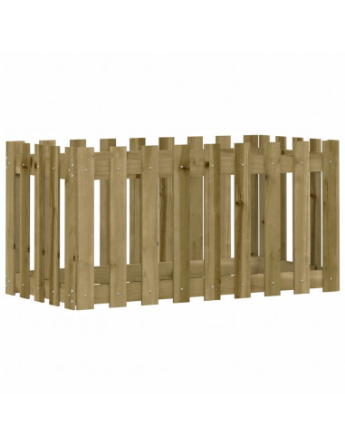 Fioriera Rialzata da Giardino 100x50x50 cm in Pino Impregnato