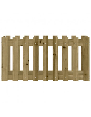 Fioriera Rialzata da Giardino 100x50x50 cm in Pino Impregnato