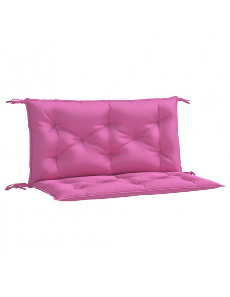 Cuscini per Panca da Giardino 2 pz Rosa 100x50x7 cm in Tessuto