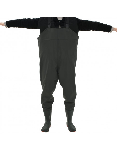 Pantaloni Impermeabili con Stivali Verdi Taglia 42