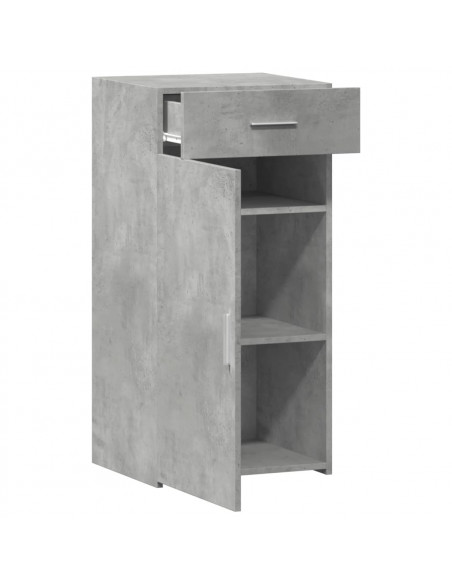 Credenza Grigio Cemento 45x42,5x93 cm in Legno Multistrato