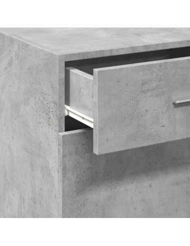 Credenza Grigio Cemento 45x42,5x93 cm in Legno Multistrato