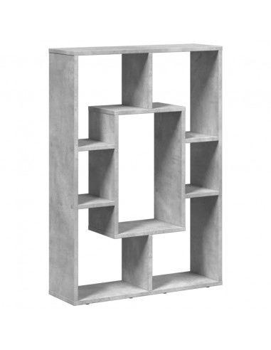 Libreria Grigio Cemento 63x20x90 cm in Truciolato