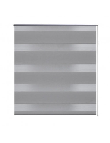 Tenda a rullo oscurante zebra 80x175cm grigia