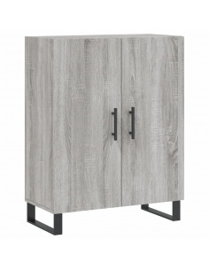 Credenza Grigio Sonoma 69,5x34x180 cm in Legno Multistrato 2