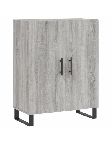 Credenza Grigio Sonoma 69,5x34x180 cm in Legno Multistrato