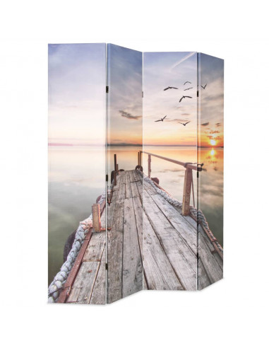 Paravento Pieghevole 160x170 cm Stampa Lago