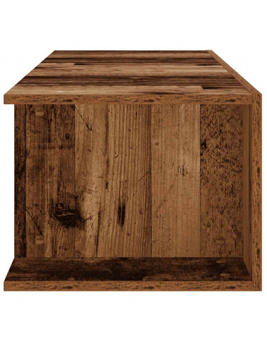 Mobile Porta TV con LED Legno Antico 135x39x30 cm Truciolato