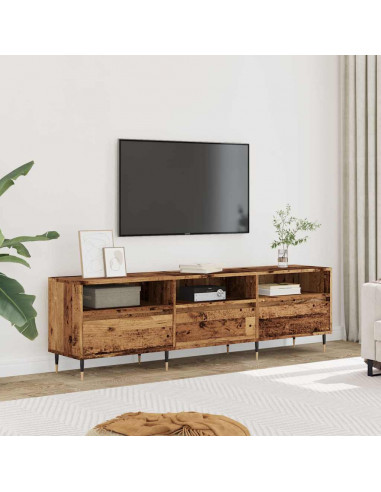 Mobile Porta TV Legno Antico 150x30x44,5 cm Legno Multistrato