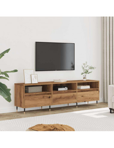 Mobile Porta TV Rovere Artigianale 150x30x44,5 cm Multistrato