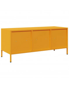 Mobile TV Giallo Senape 101,5x39x43,5 cm in Acciaio 2