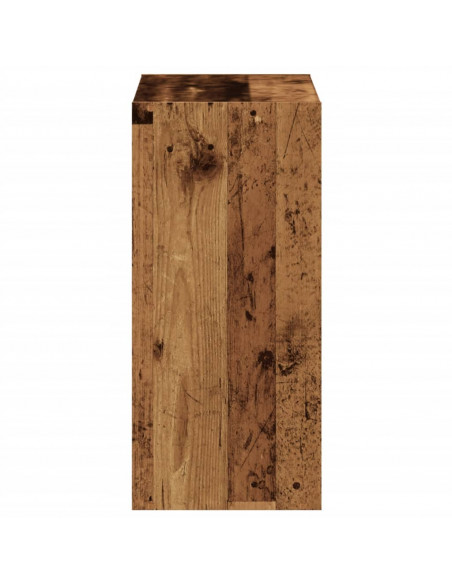 Libreria Legno Antico 68,5x32x68,5 cm in Legno Multistrato