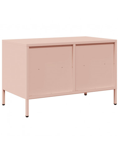 Mobile TV Rosa 68x39x43,5cm in Acciaio Laminato a Freddo