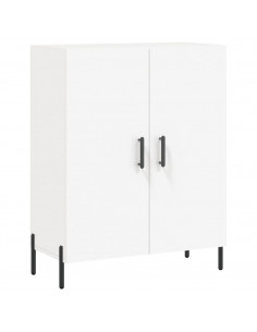 Credenza Bianca 69,5x34x180 cm in Legno Multistrato 2