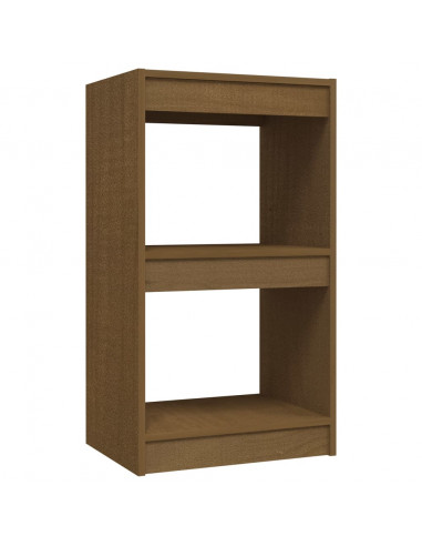 Libreria Marrone Miele 40x30x71,5 cm in Legno Massello di Pino