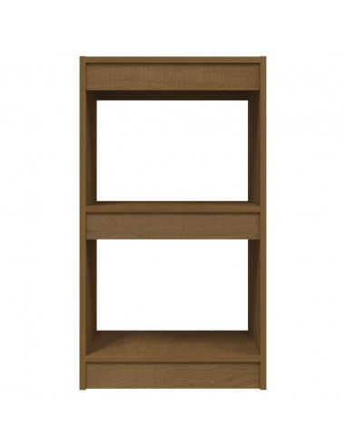 Libreria Marrone Miele 40x30x71,5 cm in Legno Massello di Pino