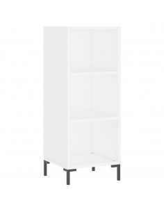 Credenza Bianca 34,5x32,5x90 cm in Legno Multistrato 2