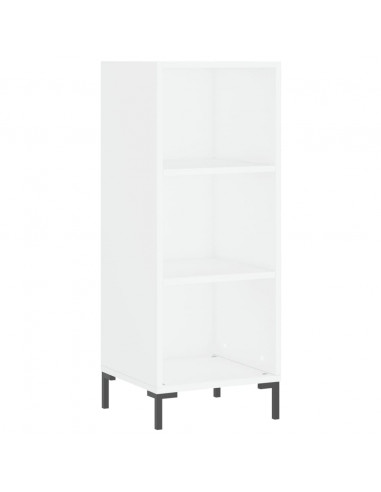 Credenza Bianca 34,5x32,5x90 cm in Legno Multistrato