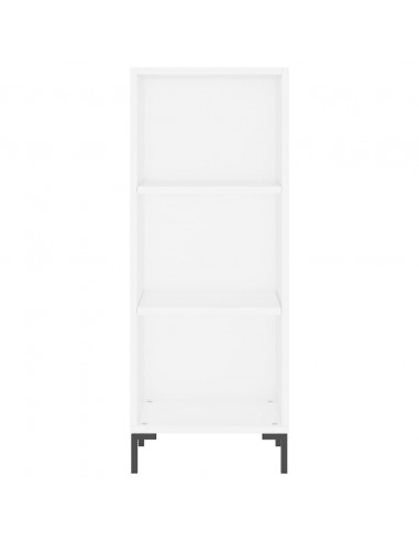 Credenza Bianca 34,5x32,5x90 cm in Legno Multistrato