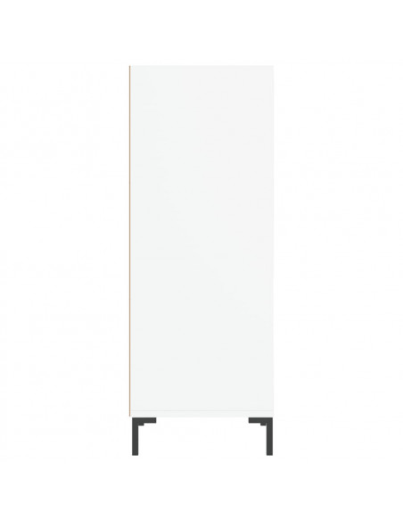Credenza Bianca 34,5x32,5x90 cm in Legno Multistrato