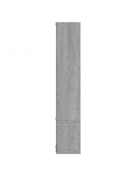 Mensola a Muro Grigio Sonoma 96x12x64 cm in Legno Multistrato