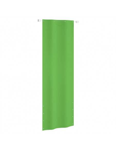 Paravento per Balcone Verde Chiaro 80x240 cm in Tessuto Oxford