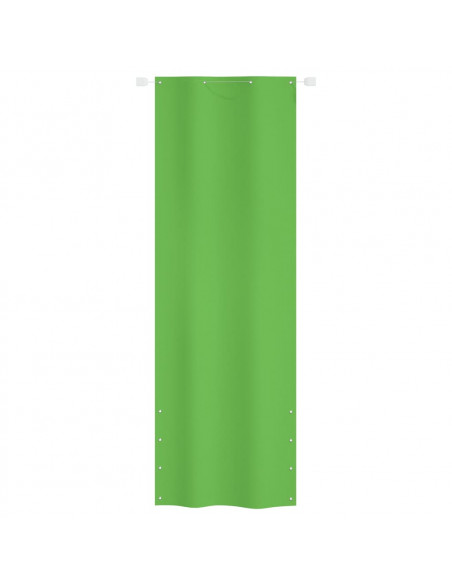 Paravento per Balcone Verde Chiaro 80x240 cm in Tessuto Oxford