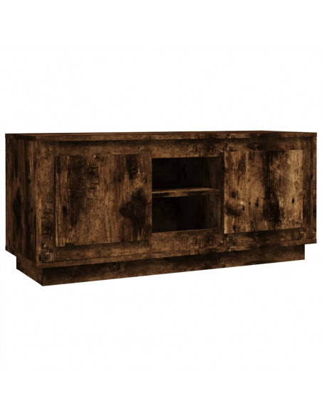 Mobile TV Rovere Fumo 102x35x45 cm in Legno Multistrato