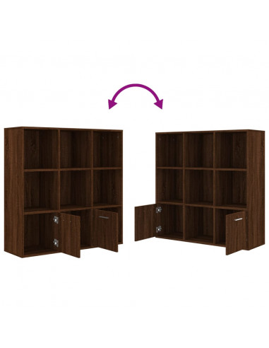 Libreria Rovere Marrone 98x30x98 cm