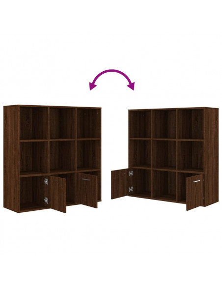 Libreria Rovere Marrone 98x30x98 cm