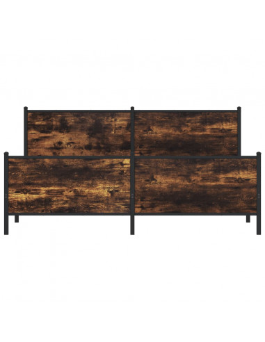 Giroletto senza Materaso in Metallo Rovere Fumo 193x203 cm