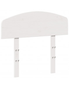 Testiera Bianca 90 cm in Legno Massello di Pino 2