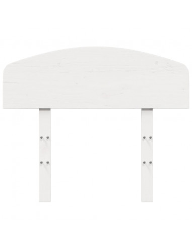 Testiera Bianca 90 cm in Legno Massello di Pino