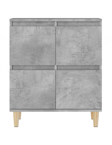 Credenze 2pz Grigio Cemento 60x35x70 cm in Legno Multistrato