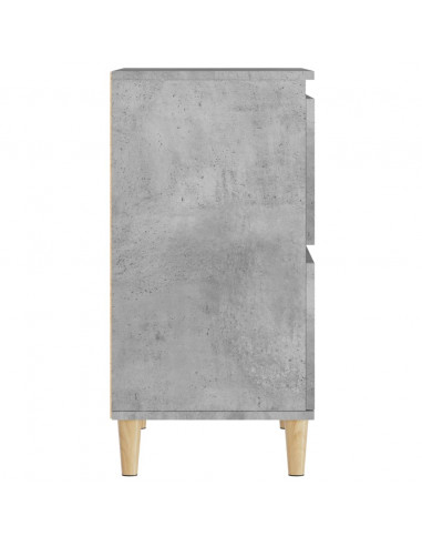Credenze 2pz Grigio Cemento 60x35x70 cm in Legno Multistrato