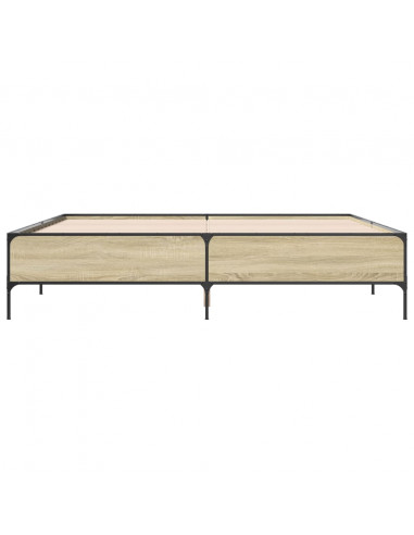 Giroletto Rovere Sonoma 200x200 cm Legno Multistrato e Metallo