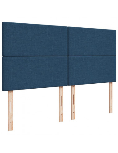 Giroletto a Molle con Materasso Blu 180x200 cm in Tessuto