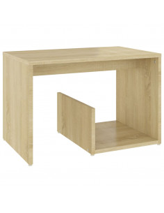 Tavolino Rovere Sonoma 59x36x38 cm in Legno Multistrato 2