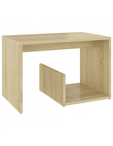 Tavolino Rovere Sonoma 59x36x38 cm in Legno Multistrato