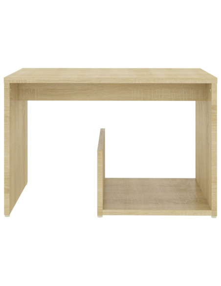 Tavolino Rovere Sonoma 59x36x38 cm in Legno Multistrato