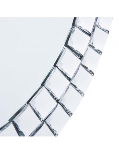 Specchio da Parete 40 cm in Vetro Temperato