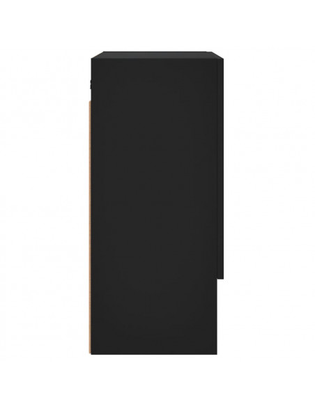 Armadietto a Muro Nero 60x31x70 cm in Legno Multistrato