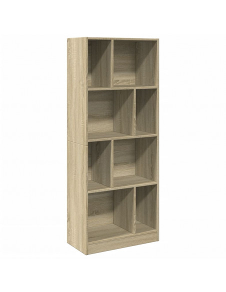 Libreria Rovere Sonoma 57x28,5x141 cm in Legno Multistrato