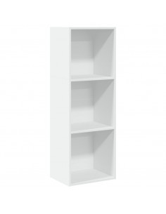 Libreria Bianca 40x30x114 cm in Legno Multistrato 2
