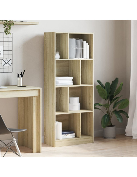 Libreria Rovere Sonoma 57x28,5x141 cm in Legno Multistrato