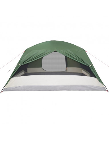 Tenda da Campeggio a Cupola per 6 Persone Verde Impermeabile