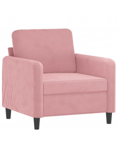 Poltrona Rosa 60 cm Velluto 2